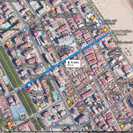 דירות Jardin 5 Playa De Gandia - No Fiestas - Con Wifi מראה חיצוני תמונה